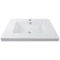 Rectangular White Ceramic Wall Mounted or Drop In Sink